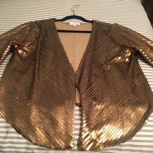 Calvin Klein Gold Sequin cover up